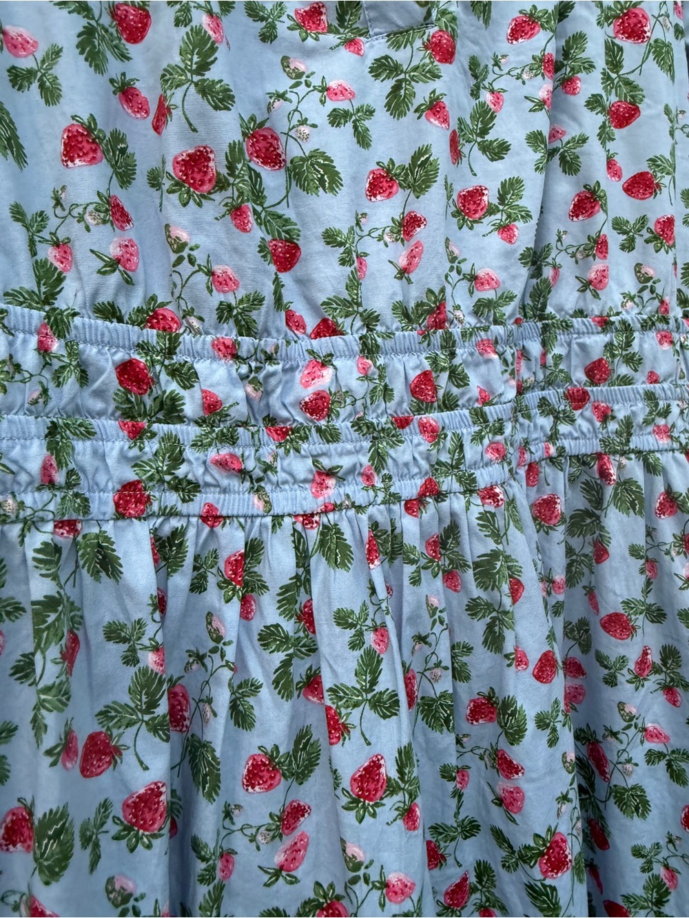 Cracker Barrel Strawberry Maxi Dress similar to Maeve Somerset Anthropologie - Picture 5 of 5